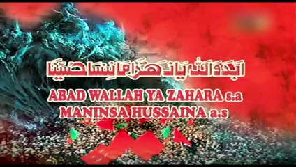 Nadeem Sarwar | Abad Wallah | 2012 | نديم سروار- ابد والله لن ننسا حسينا