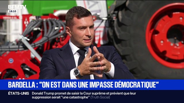 Crise politique: La situation actuelle ne pourra pas tenir jusqu'en 2027 , estime Jordan Bardella, président du RN