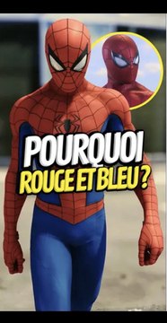 Pourquoi Spidey est rouge et bleu ? #spiderman #marvel #mcu #stanlee #histoire