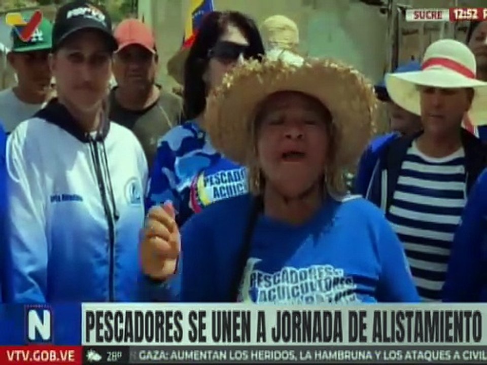 Pescadores de Sucre se unen a la jornada de alistamiento para la defensa de la patria