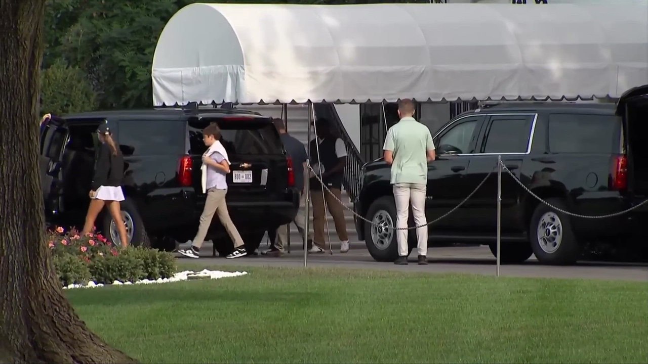 TRUMP OUT OF SIGHT FOR THREE DAYS, EMERGES FOR GOLF ROUND FROM WHITE HOUSE