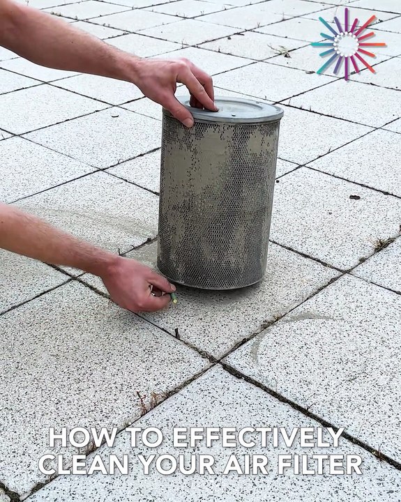 Best way to clean your air filter! 😅💯