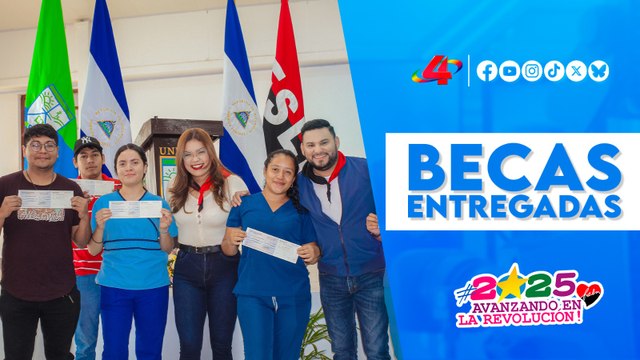 🎓🇳🇮 Gobierno Sandinista otorga becas a estudiantes de la Universidad Ricardo Morales Avilés