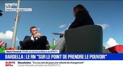 Crise politique: "On est en démocratie, nous ne sommes pas dans un régime autoritaire", lance Jordan Bardella, président du RN