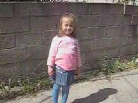 la piccoola Caterina sullo scudetto 08