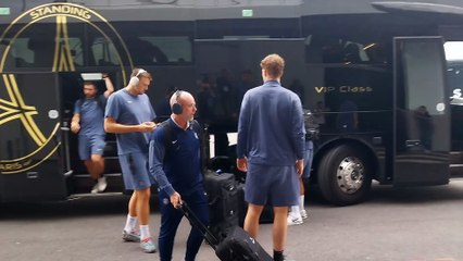Les joueurs du PSG sont arrivés à l'Arena Futuroscope - Hand - Trophée des champions
