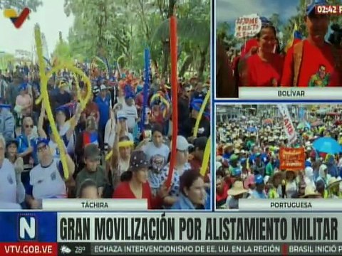 Táchira | Comuneros se manifiestan en respaldo al presidente Maduro y defensa de la patria