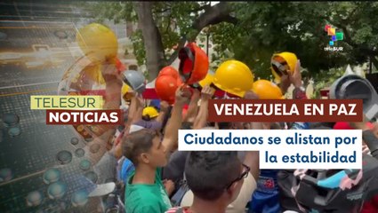 Caracas se llena de ciudadanos que se alistan por la patria