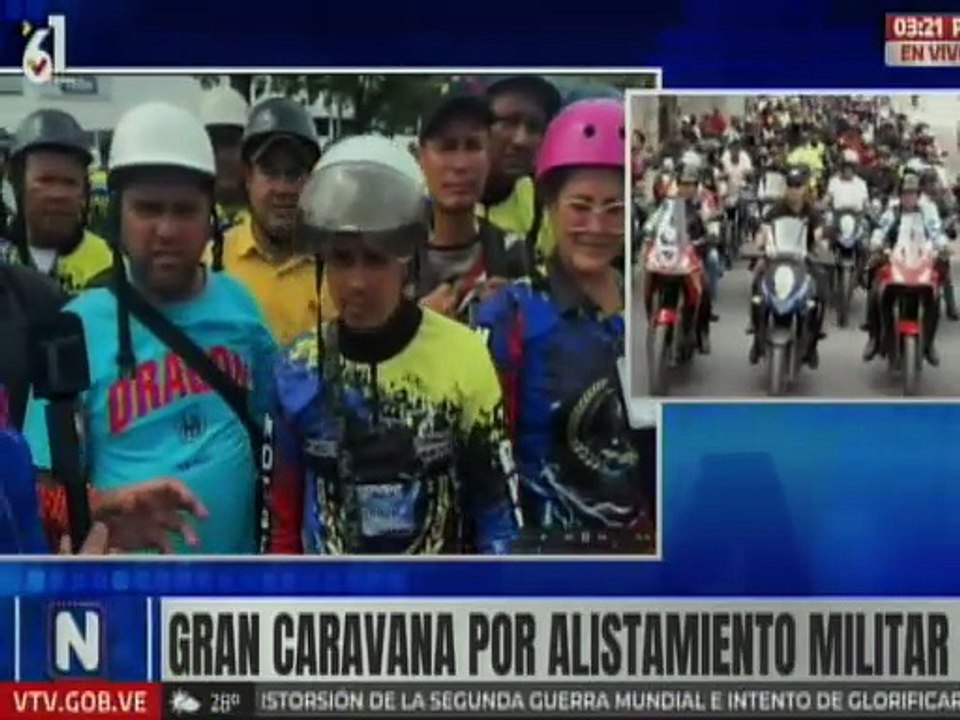 Trujillo | Gran caravana por el alistamiento de los cuerpos combatientes en la Milicia Bolivariana