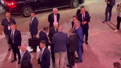 Palermo-Frosinone, l'ingresso del presidente Mattarella allo stadio