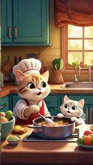"Mama Cat’s Love Served Hot! 🍳🐱💖 | Cutest Cat Moment Ever!"