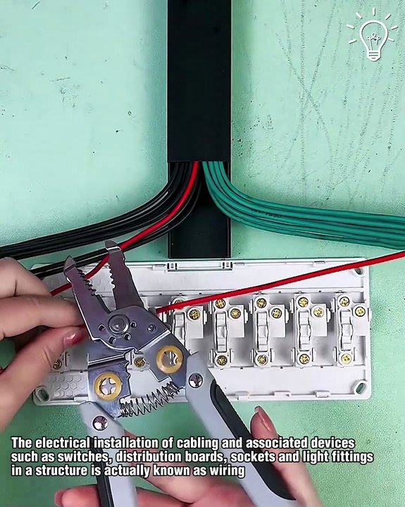 The work behind electrical installation!