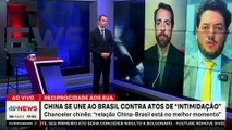 China diz que vai se unir ao Brasil para “resistir a atos de intimidação”; professor analisa