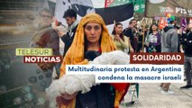 Masiva movilización en Buenos Aires contra el genocidio en Gaza