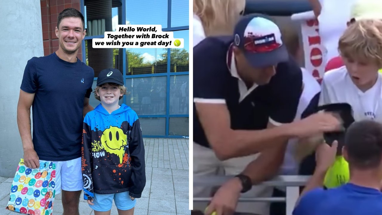 Niño al que le fue arrebatada la gorra de Kamil...