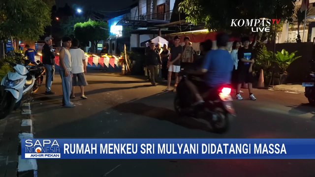 Massa Datangi Rumah Menteri Keuangan Sri Mulyani di Tangerang | SAPA PAGI