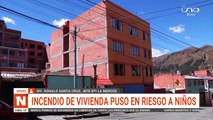 RESCATAN DE UN INCENDIO A DOS MENORES EN LA PZ