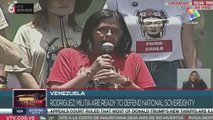 Venezuela | Rodriguez: Militia are ready to defend national sovereignty