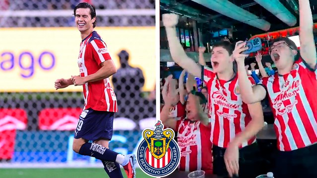 Afición de Chivas explota con gol de Campillo en Watch Party de Amazon