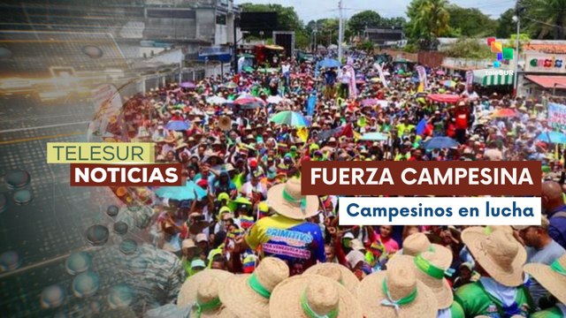 Movimientos campesinos se concentraron en respaldo a la soberanía del país