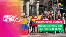 Jornada mundial de solidaridad en rechazo a la intervención de EE.UU. en Venezuela