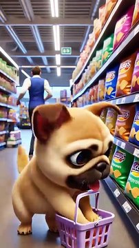 Trendiest Dog Buys Snacks! Skateboard Potato Chip Delivery & Sweet Sharing with Owner! 🐶🥔#shorts
