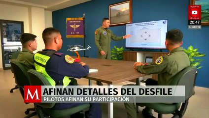 La Fuerza Aérea Mexicana se prepara para el desfile del 16 de septiembre