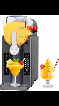 Slushie Machine: No Ice Needed All-in-One Slushy Maker for Home, Real-Time Temp Display, Auto-Clean, 6 Preset | Frozen Margaritas, Cocktails, Frappés, Ice Cream,