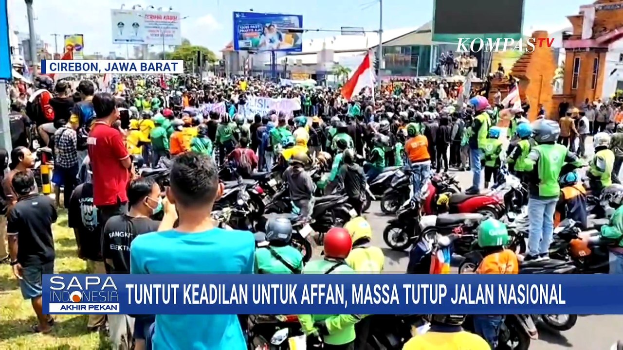 Massa Tutup Jalan Nasional, Tuntut Keadilan Untuk Affan Kurniawan Korban Tabrak Rantis Brimob | SAPA