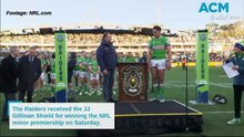 The Raiders are minor premiers. Footage NRL.com