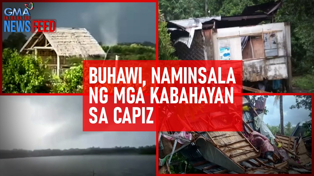 Buhawi, naminsala ng mga kabahayan sa Capiz | GMA Integrated Newsfeed
