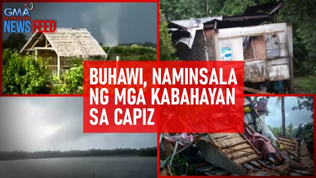 Buhawi, naminsala ng mga kabahayan sa Capiz | GMA Integrated Newsfeed