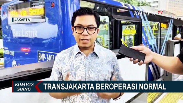 Transjakarta dan MRT Mulai Beroperasi Normal Secara Bertahap Minggu 31 Agustus | KOMPAS SIANG
