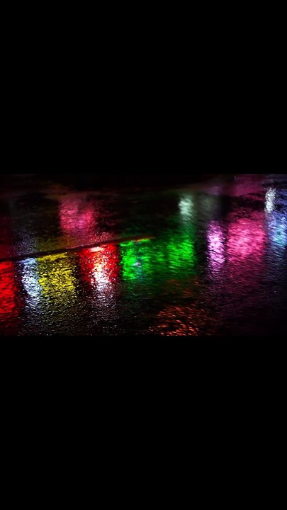 relaxing night rain