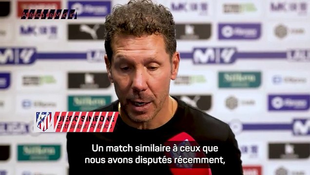 Simeone : Nous allons continuer à essayer de nous améliorer