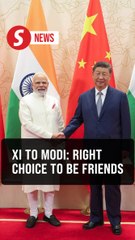 Right choice for both sides to be friends, Xi tells Modi on SCO summit sidelines