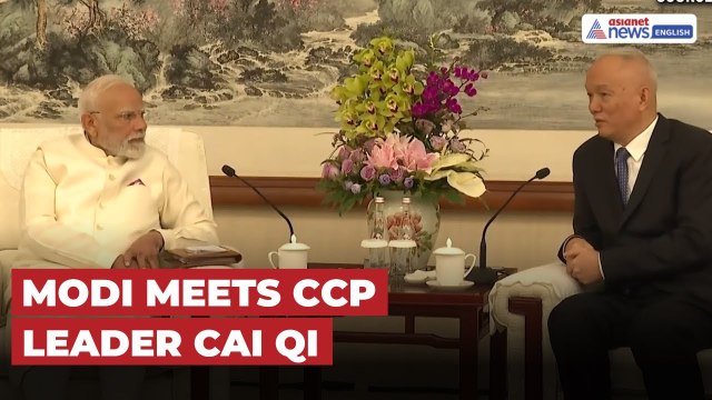 PM Modi Meets Chinese Communist Party’s Cai Qi In Tianjin