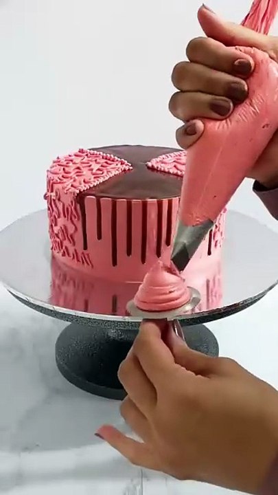 Amazing Rose 🌹 Flowers Chocolate Drip Cake Decorating Tutorial #cake #cakedecorating #cakedesigning