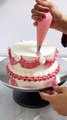 Pink Birthday Cake Art Design Tutorial #cake #cakeart #cakedesign #cakedecoration
