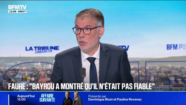 Budget 2026: François Bayrou a montré qu'il n'était pas un interlocuteur fiable , assure Olivier Faure (PS)
