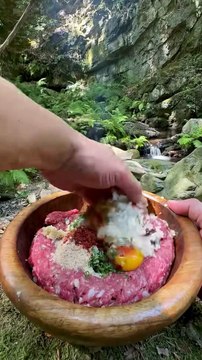 Cooking Potatoes with Meatballs on a tile | Sea Adventure