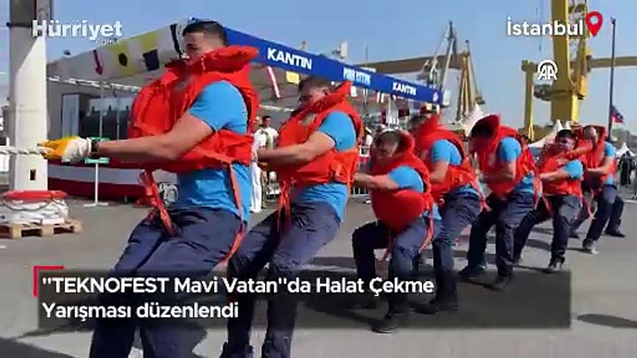 "TEKNOFEST Mavi Vatan"da Halat Çekme Yarışması düzenlendi