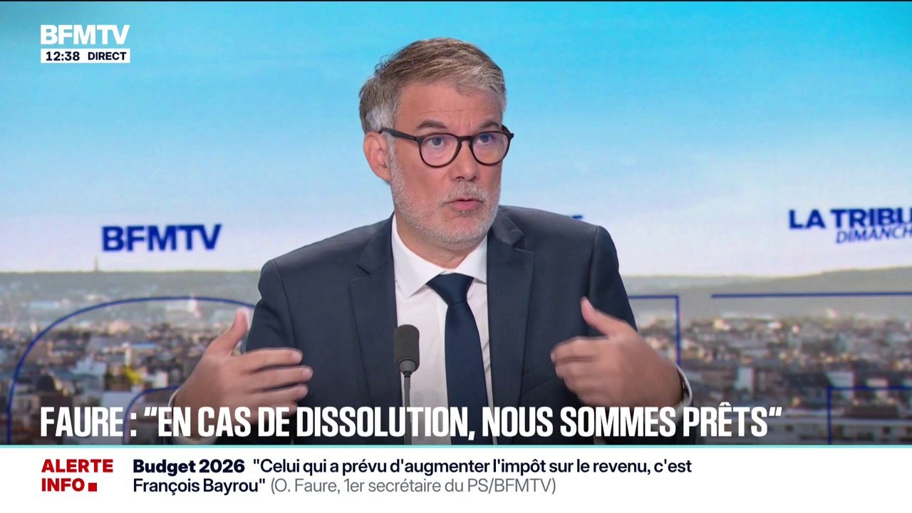 Olivier Faure (PS): "En cas de dissolution de l'Assemblée nationale, nous serons prêts"