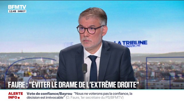 Démission d'Emmanuel Macron: pour Olivier Faure (PS), cette solution serait une possibilité d'avoir un scrutin et un président(e) de la République qui serait élu(e) derrière et obtiendrait une majorité