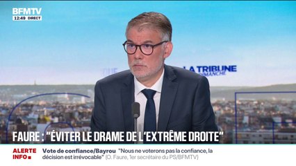 Démission d'Emmanuel Macron: pour Olivier Faure (PS), cette solution serait "une possibilité d'avoir un scrutin et un président(e) de la République qui serait élu(e) derrière et obtiendrait une majorité"