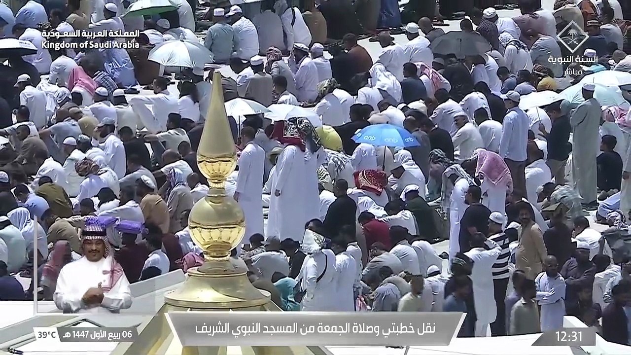خطبة الجمعة من المسجد النبوي للشيخ عبدالباري ال...