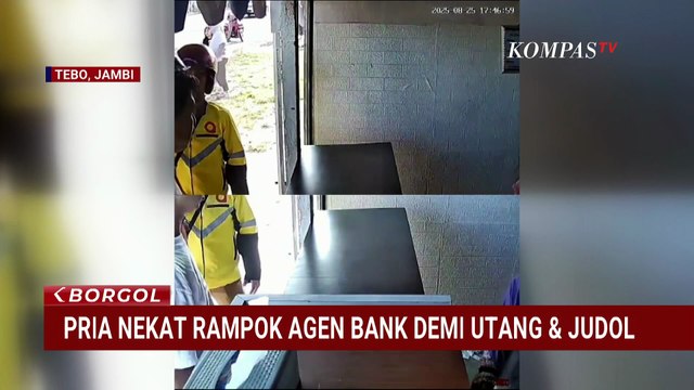 Polisi Tangkap Perampok Agen Bank di Jambi, Pelaku Ngaku Terlilit Utang dan Kecanduan Judol | BORGOL