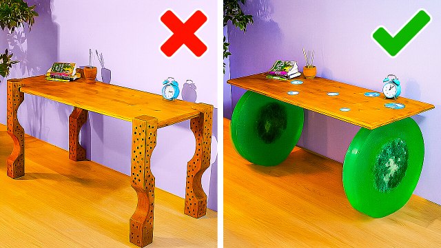 From Scrap Wood to Art: Making Furniture with Epoxy Resin!