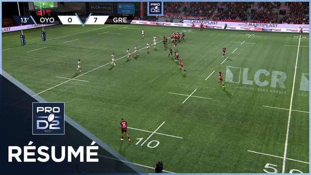 PRO D2 Saison 2025-2026 J01 - Résumé Oyonnax Rugby - FC Grenoble Rugby