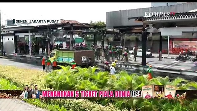 Halte Transjakarta Senen Rusak Usai Ricuh, Wali Kota Jakpus: Yang Rusak, Kami Rapihkan Kembali